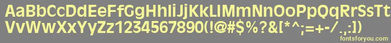 OliviaantiqueBold-fontti – keltaiset fontit harmaalla taustalla