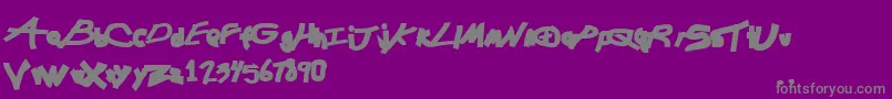 ChunkmuffinBlack Font – Gray Fonts on Purple Background