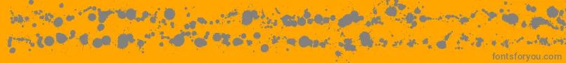 WcRhesusABta Font – Gray Fonts on Orange Background