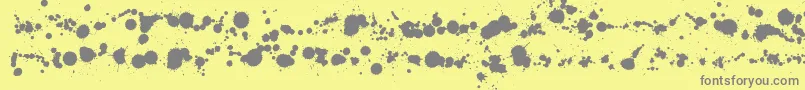 WcRhesusABta Font – Gray Fonts on Yellow Background
