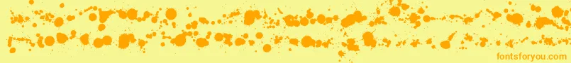 WcRhesusABta Font – Orange Fonts on Yellow Background
