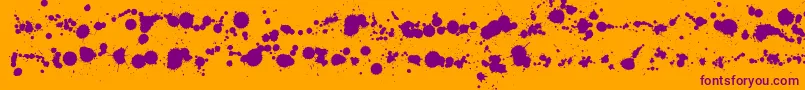WcRhesusABta Font – Purple Fonts on Orange Background