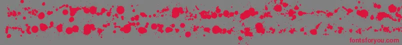 WcRhesusABta Font – Red Fonts on Gray Background