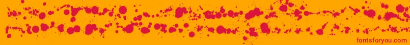 WcRhesusABta Font – Red Fonts on Orange Background