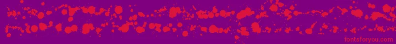 WcRhesusABta Font – Red Fonts on Purple Background