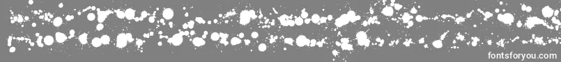 WcRhesusABta-Schriftart – Weiße Schriften auf grauem Hintergrund