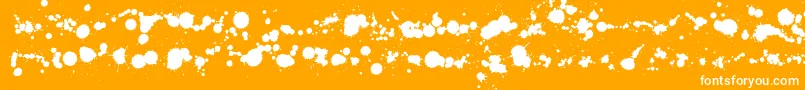 WcRhesusABta Font – White Fonts on Orange Background