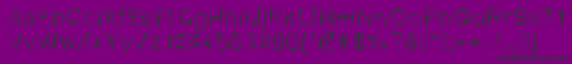 Kungfool Font – Black Fonts on Purple Background