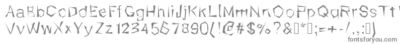 Шрифт Kungfool – серые шрифты