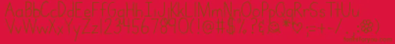 fuente DjbMrswebster – Fuentes Marrones Sobre Fondo Rojo