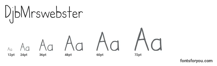 DjbMrswebster Font Sizes