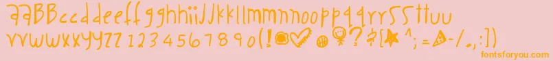 More about Caseaddiction Font Caseaddiction Font – Orange Fonts on Pink Background