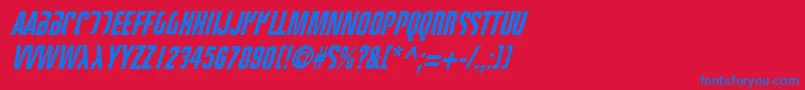 Fight This Font – Blue Fonts on Red Background