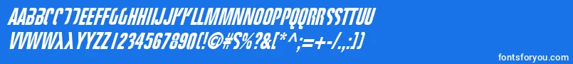 フォントFight This – 青い背景に白い文字