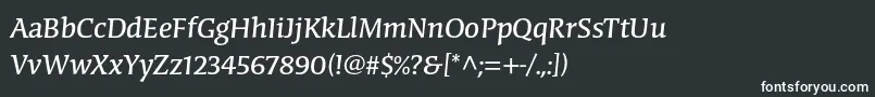 CongabravastdRegular Font – White Fonts on Black Background