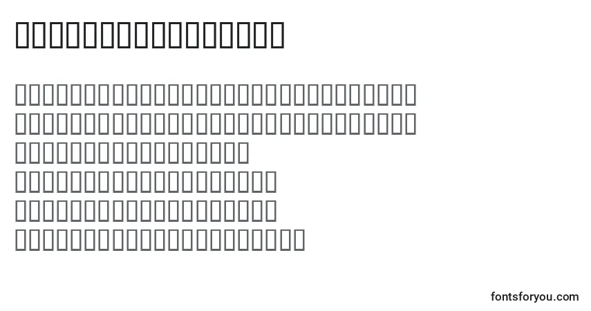 TempsexptRomansh-fontti – aakkoset, numerot, erikoismerkit