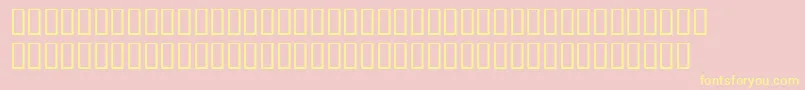 TempsexptRomansh Font – Yellow Fonts on Pink Background