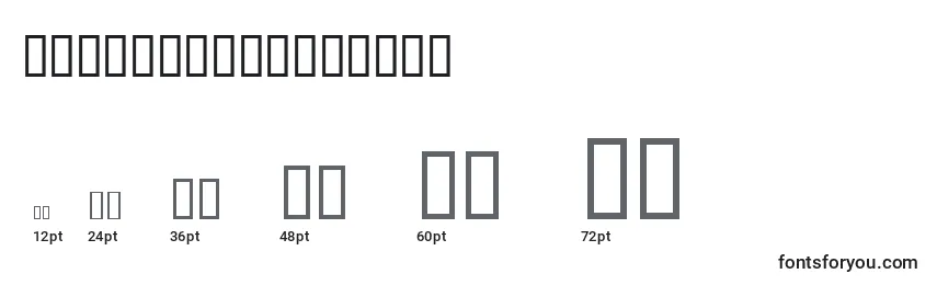 TempsexptRomansh Font Sizes