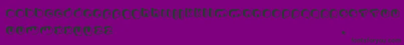 JohannekePro Font – Black Fonts on Purple Background