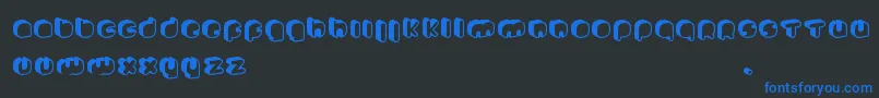 JohannekePro Font – Blue Fonts on Black Background