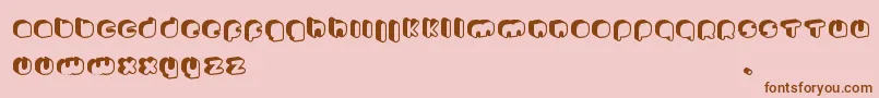 JohannekePro Font – Brown Fonts on Pink Background