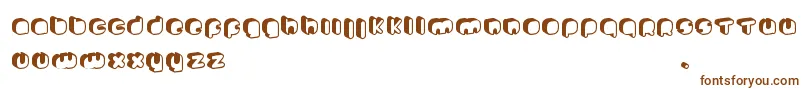 Шрифт JohannekePro – коричневые шрифты на белом фоне