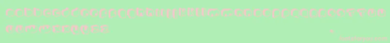 JohannekePro Font – Pink Fonts on Green Background