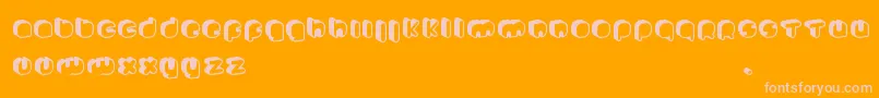 JohannekePro Font – Pink Fonts on Orange Background