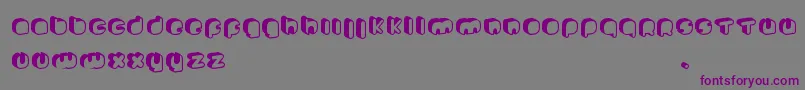 JohannekePro-Schriftart – Violette Schriften auf grauem Hintergrund