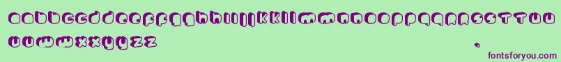 JohannekePro Font – Purple Fonts on Green Background