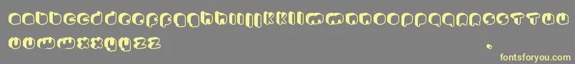 JohannekePro Font – Yellow Fonts on Gray Background