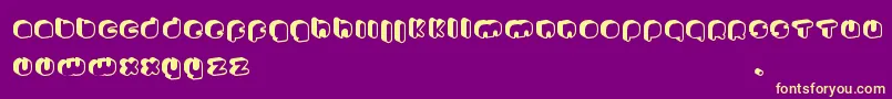 JohannekePro Font – Yellow Fonts on Purple Background