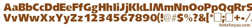 LansettesskRegular-fontti – ruskeat fontit valkoisella taustalla