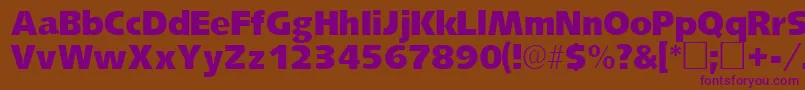 Шрифт LansettesskRegular – фиолетовые шрифты на коричневом фоне