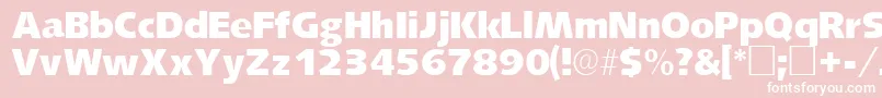 LansettesskRegular Font – White Fonts on Pink Background