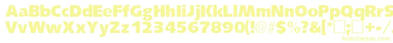 LansettesskRegular-fontti – keltaiset fontit