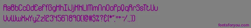 Шрифт GalvanizeBrk – фиолетовые шрифты на сером фоне