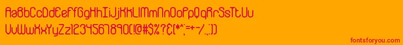fuente GalvanizeBrk – Fuentes Rojas Sobre Fondo Naranja