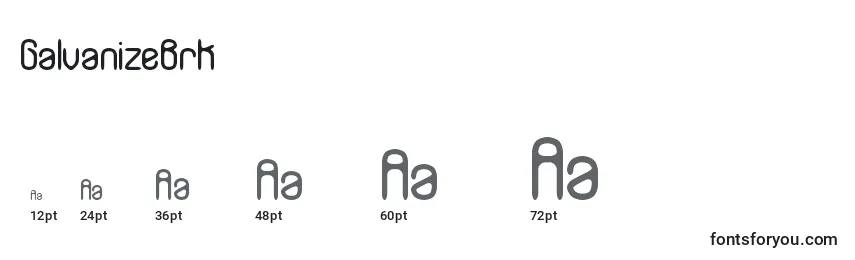 GalvanizeBrk Font Sizes