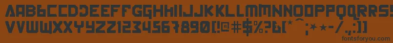 BackInTheUssrDlK Font – Black Fonts on Brown Background