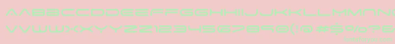 SpaceAge Font – Green Fonts on Pink Background