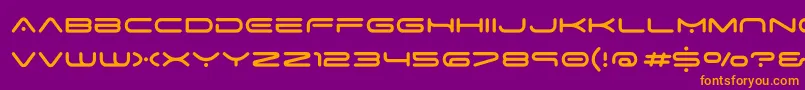 SpaceAge Font – Orange Fonts on Purple Background