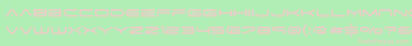 Шрифт SpaceAge – розовые шрифты на зелёном фоне