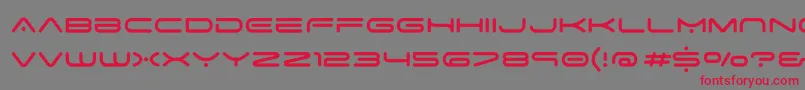SpaceAge Font – Red Fonts on Gray Background