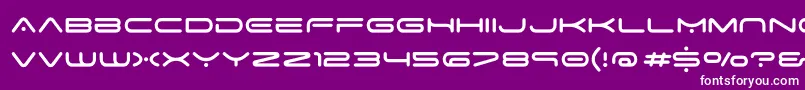 SpaceAge-Schriftart – Weiße Schriften auf violettem Hintergrund