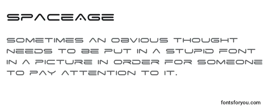 Обзор шрифта SpaceAge