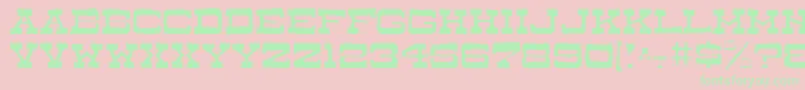 DryGoodsAntiqueJl Font – Green Fonts on Pink Background