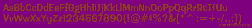 Más sobre la fuente Impressed fuente Impressed – Fuentes Marrones Sobre Fondo Morado