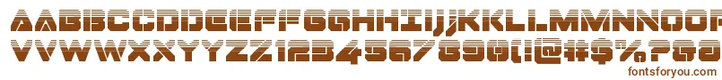 Dominojackhalf-fontti – ruskeat fontit valkoisella taustalla