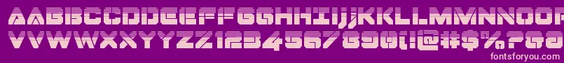 Dominojackhalf Font – Pink Fonts on Purple Background